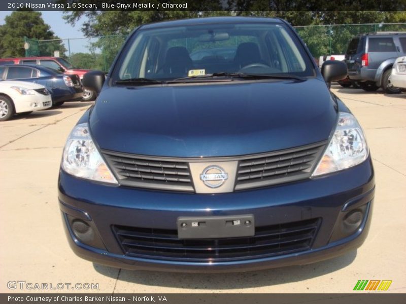 Blue Onyx Metallic / Charcoal 2010 Nissan Versa 1.6 Sedan