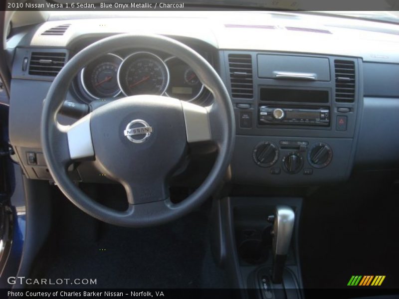 Blue Onyx Metallic / Charcoal 2010 Nissan Versa 1.6 Sedan