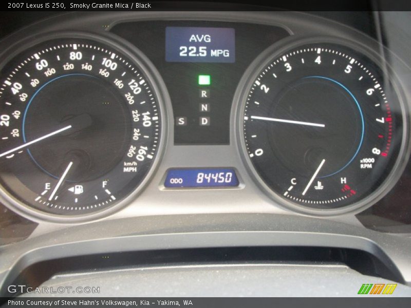 Smoky Granite Mica / Black 2007 Lexus IS 250
