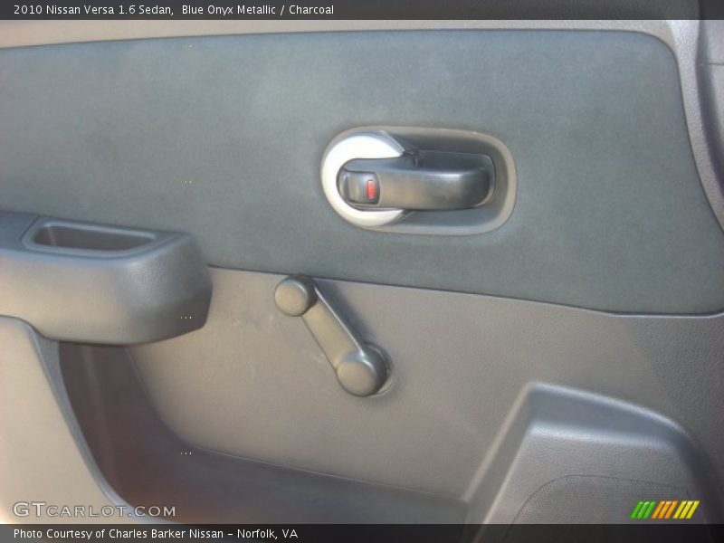 Blue Onyx Metallic / Charcoal 2010 Nissan Versa 1.6 Sedan