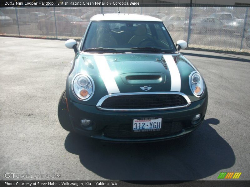 British Racing Green Metallic / Cordoba Beige 2003 Mini Cooper Hardtop