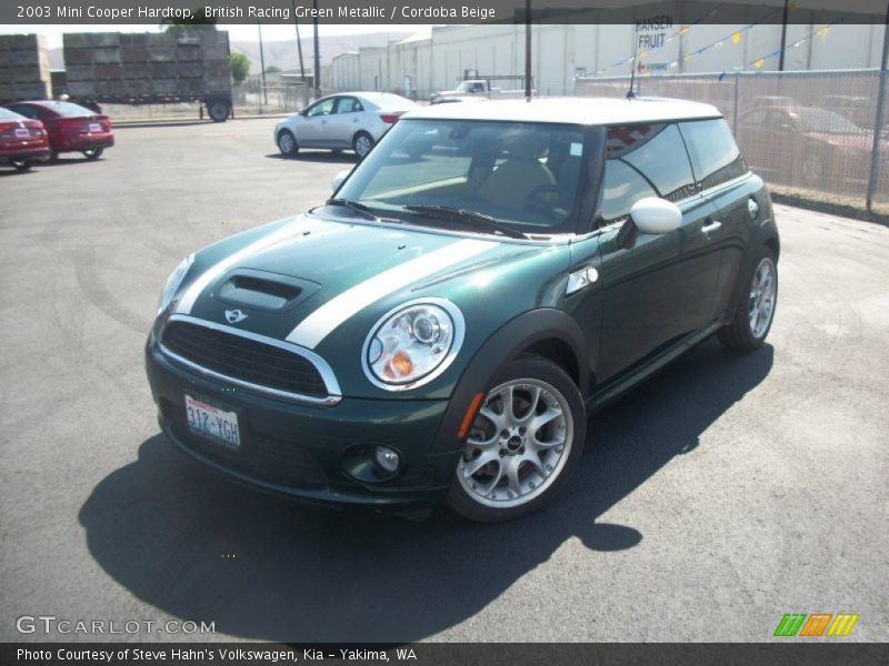 British Racing Green Metallic / Cordoba Beige 2003 Mini Cooper Hardtop