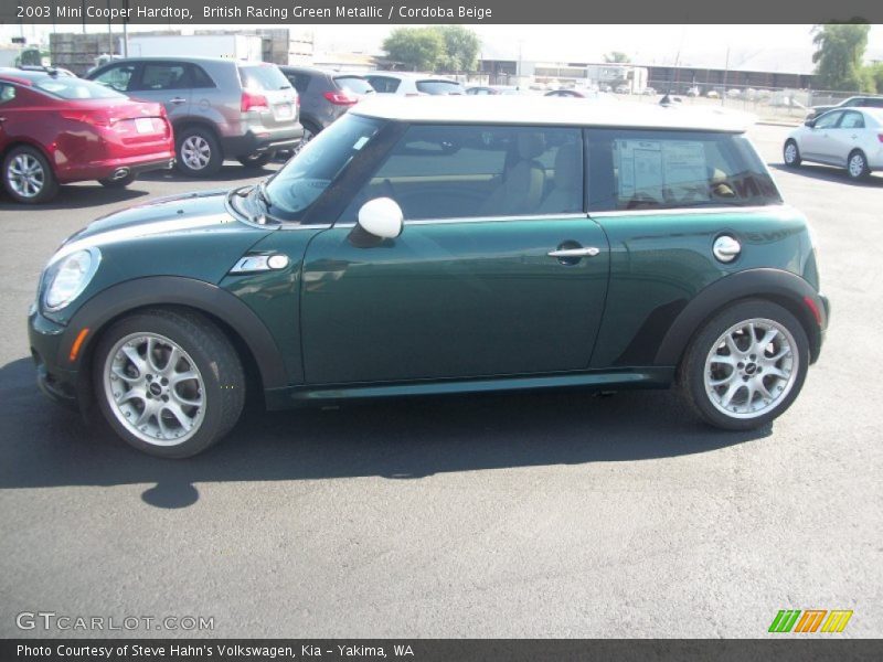 British Racing Green Metallic / Cordoba Beige 2003 Mini Cooper Hardtop