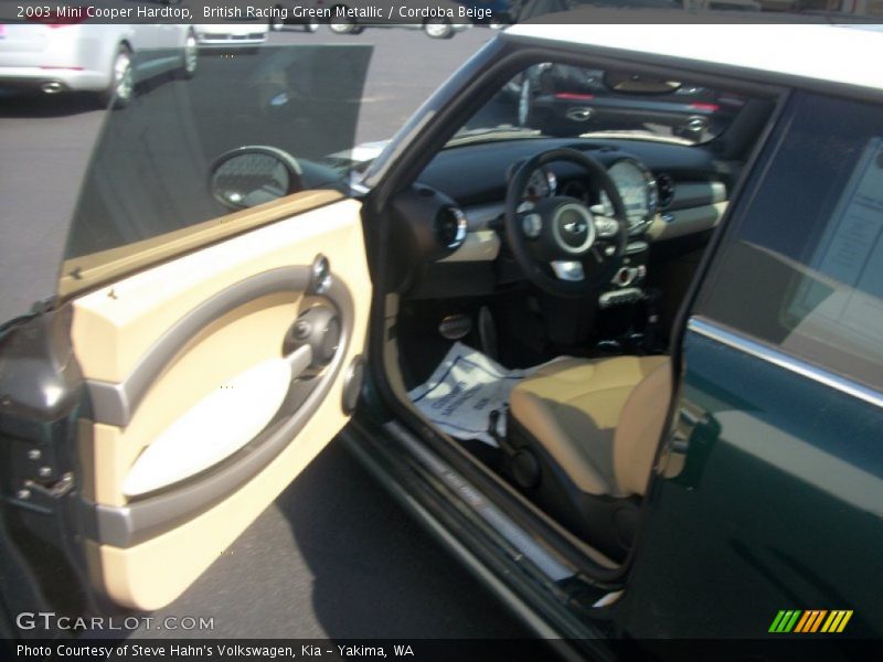 British Racing Green Metallic / Cordoba Beige 2003 Mini Cooper Hardtop