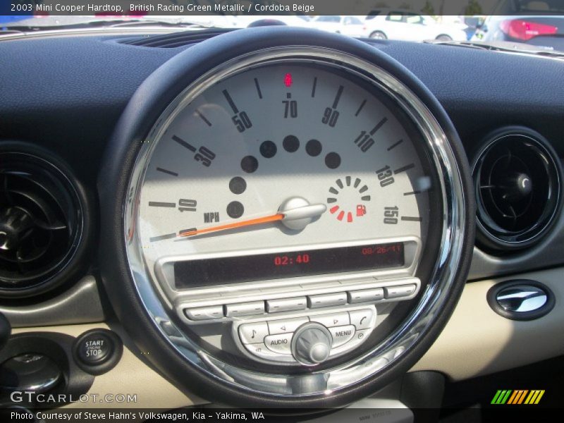 British Racing Green Metallic / Cordoba Beige 2003 Mini Cooper Hardtop
