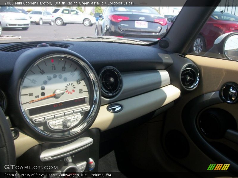 British Racing Green Metallic / Cordoba Beige 2003 Mini Cooper Hardtop