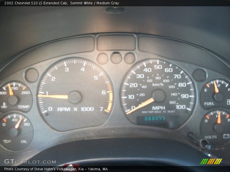  2002 S10 LS Extended Cab LS Extended Cab Gauges