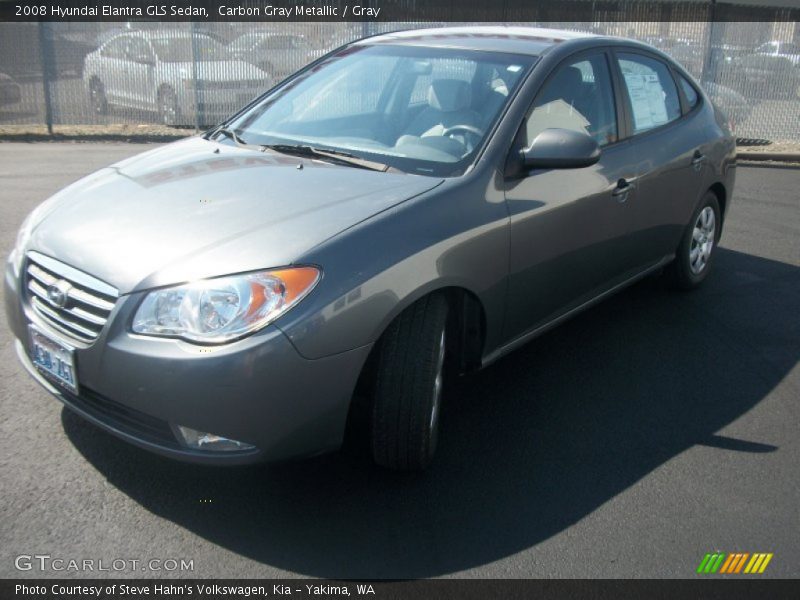 Carbon Gray Metallic / Gray 2008 Hyundai Elantra GLS Sedan