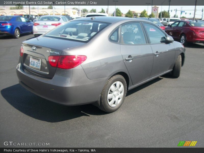 Carbon Gray Metallic / Gray 2008 Hyundai Elantra GLS Sedan