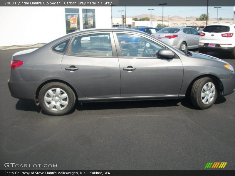 Carbon Gray Metallic / Gray 2008 Hyundai Elantra GLS Sedan