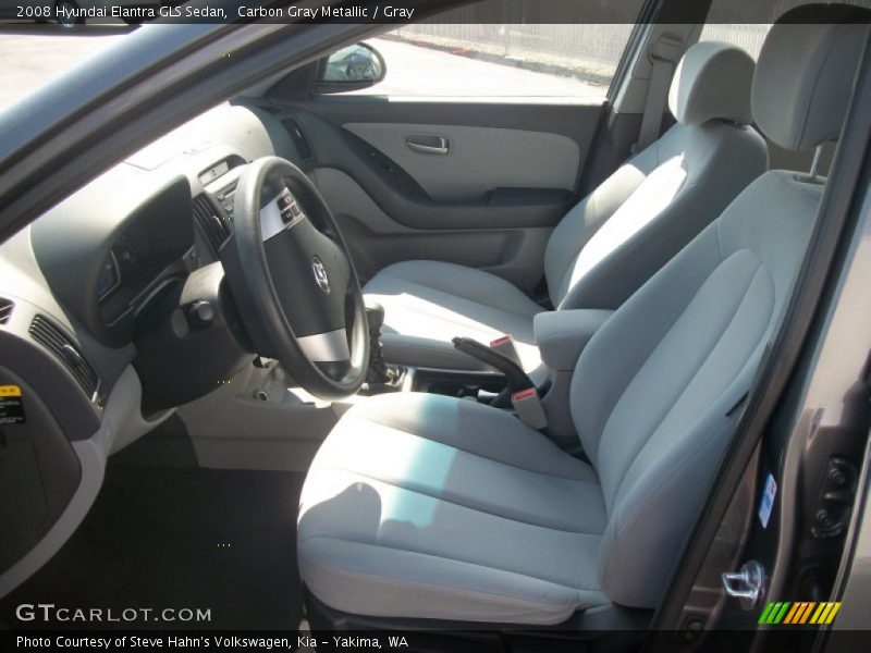 Carbon Gray Metallic / Gray 2008 Hyundai Elantra GLS Sedan