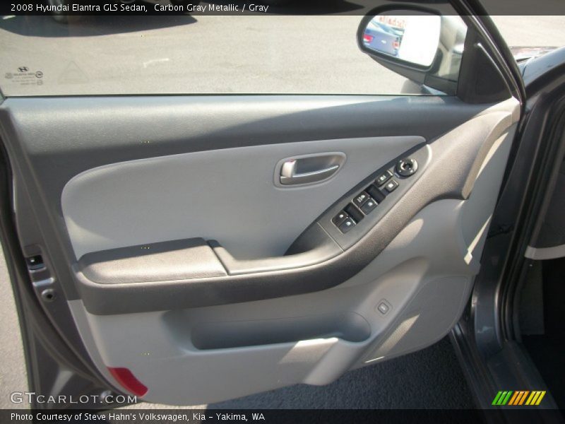 Carbon Gray Metallic / Gray 2008 Hyundai Elantra GLS Sedan