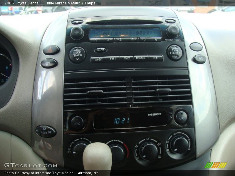 Blue Mirage Metallic / Taupe 2006 Toyota Sienna LE