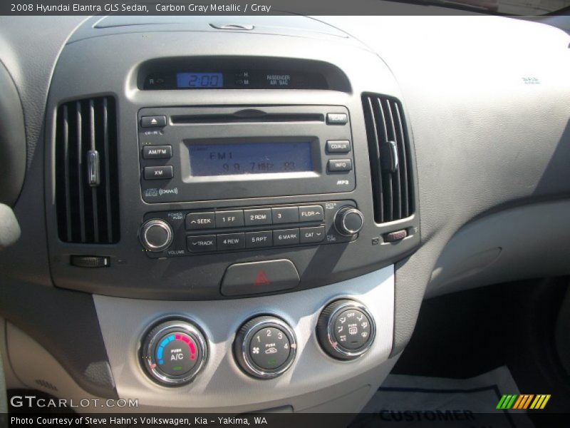 Carbon Gray Metallic / Gray 2008 Hyundai Elantra GLS Sedan