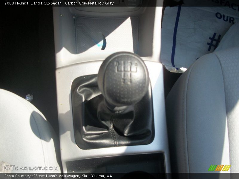 Carbon Gray Metallic / Gray 2008 Hyundai Elantra GLS Sedan