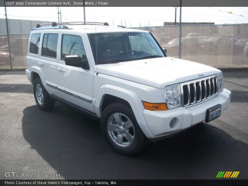 Stone White / Khaki 2007 Jeep Commander Limited 4x4