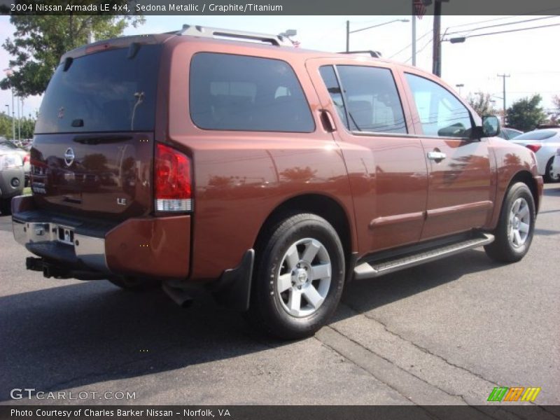 Sedona Metallic / Graphite/Titanium 2004 Nissan Armada LE 4x4