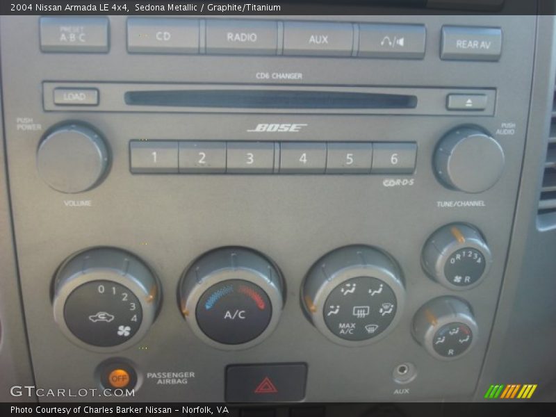 Sedona Metallic / Graphite/Titanium 2004 Nissan Armada LE 4x4