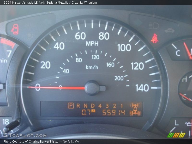 Sedona Metallic / Graphite/Titanium 2004 Nissan Armada LE 4x4