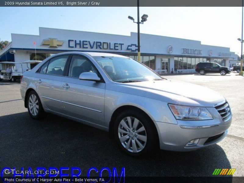Bright Silver / Gray 2009 Hyundai Sonata Limited V6