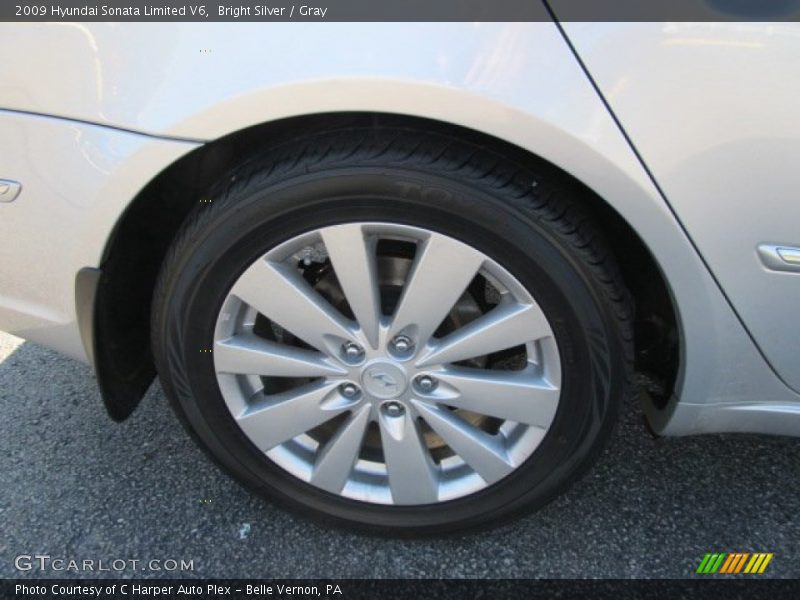 Bright Silver / Gray 2009 Hyundai Sonata Limited V6