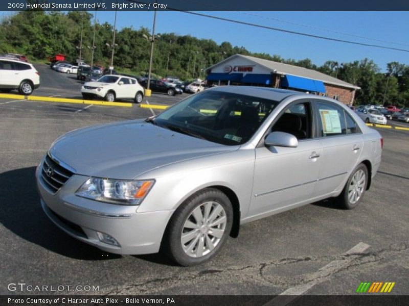 Bright Silver / Gray 2009 Hyundai Sonata Limited V6
