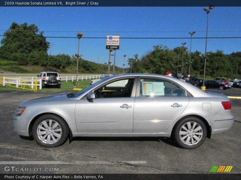 Bright Silver / Gray 2009 Hyundai Sonata Limited V6