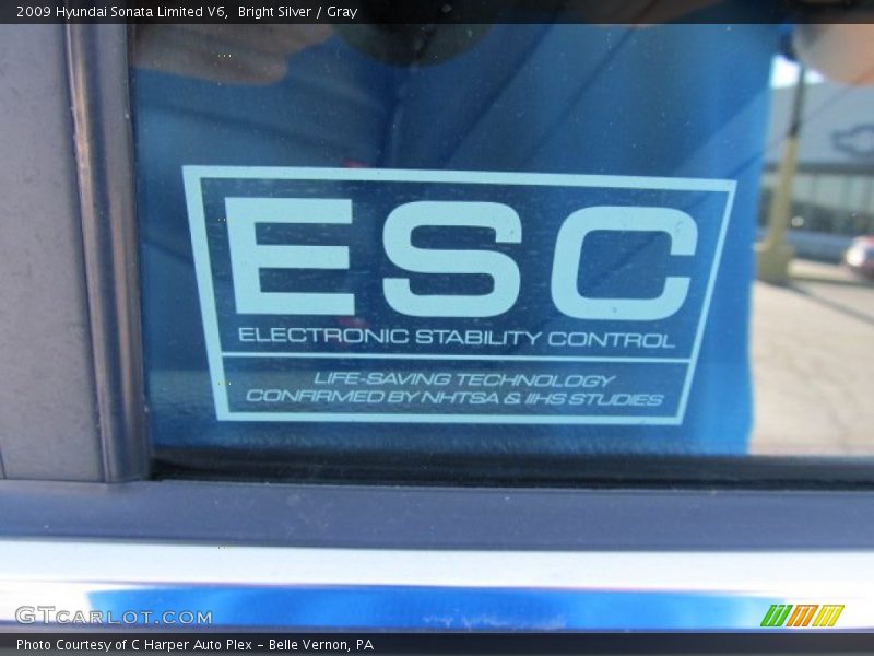 Bright Silver / Gray 2009 Hyundai Sonata Limited V6