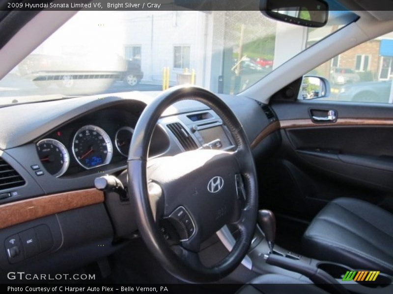 Bright Silver / Gray 2009 Hyundai Sonata Limited V6