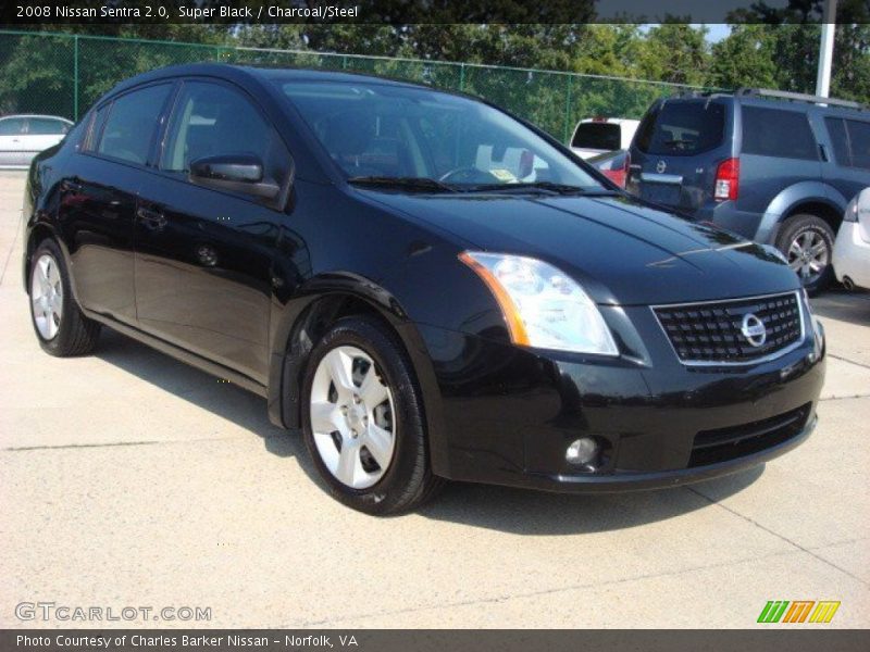 Super Black / Charcoal/Steel 2008 Nissan Sentra 2.0