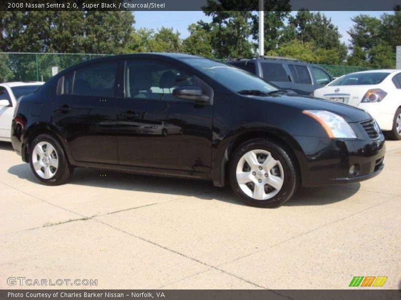Super Black / Charcoal/Steel 2008 Nissan Sentra 2.0