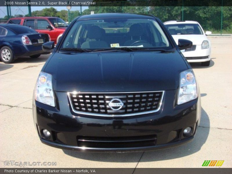 Super Black / Charcoal/Steel 2008 Nissan Sentra 2.0