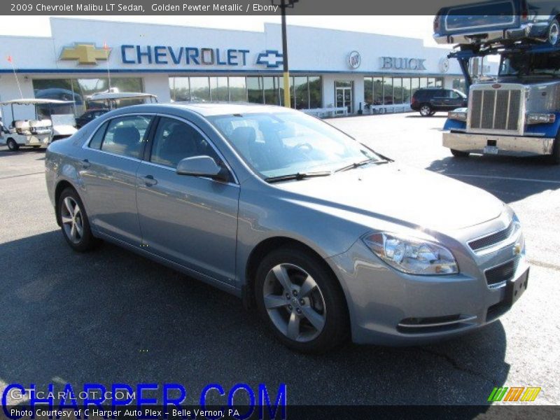 Golden Pewter Metallic / Ebony 2009 Chevrolet Malibu LT Sedan