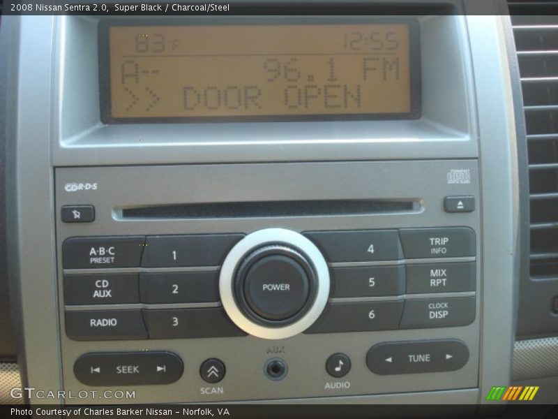 Super Black / Charcoal/Steel 2008 Nissan Sentra 2.0