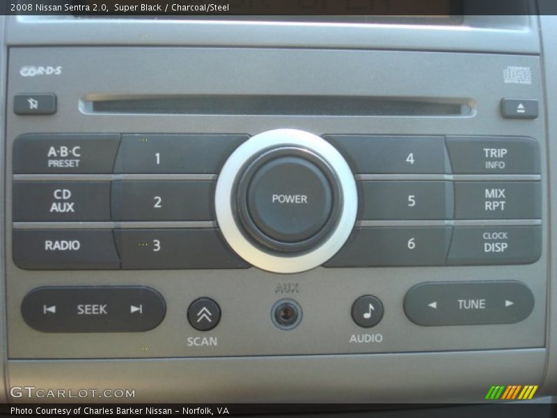 Super Black / Charcoal/Steel 2008 Nissan Sentra 2.0