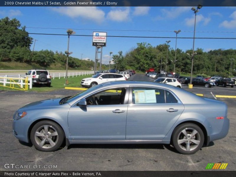 Golden Pewter Metallic / Ebony 2009 Chevrolet Malibu LT Sedan