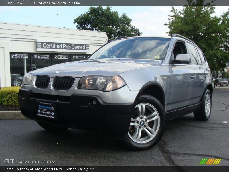 Silver Gray Metallic / Black 2005 BMW X3 3.0i