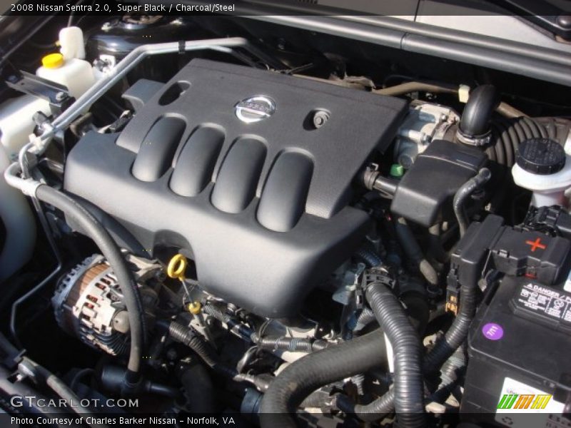 Super Black / Charcoal/Steel 2008 Nissan Sentra 2.0