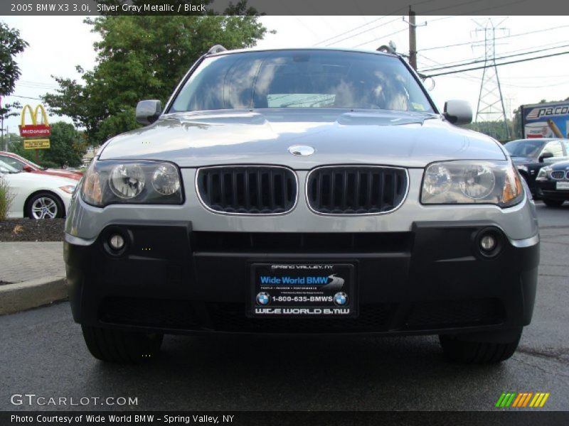 Silver Gray Metallic / Black 2005 BMW X3 3.0i
