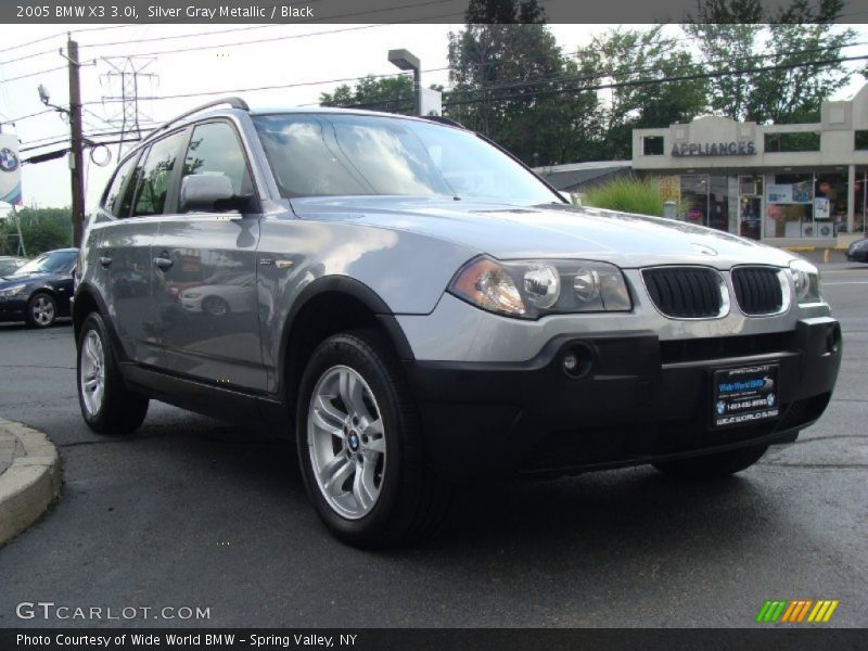 Silver Gray Metallic / Black 2005 BMW X3 3.0i