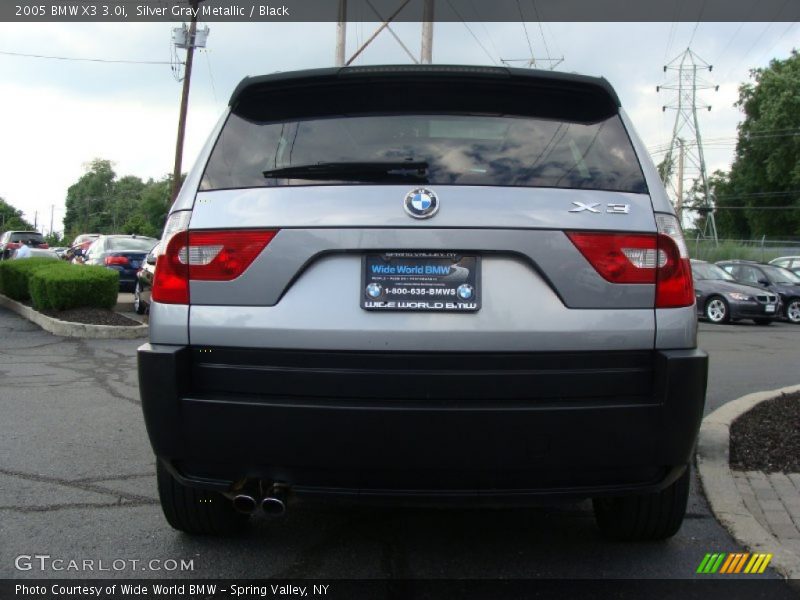 Silver Gray Metallic / Black 2005 BMW X3 3.0i