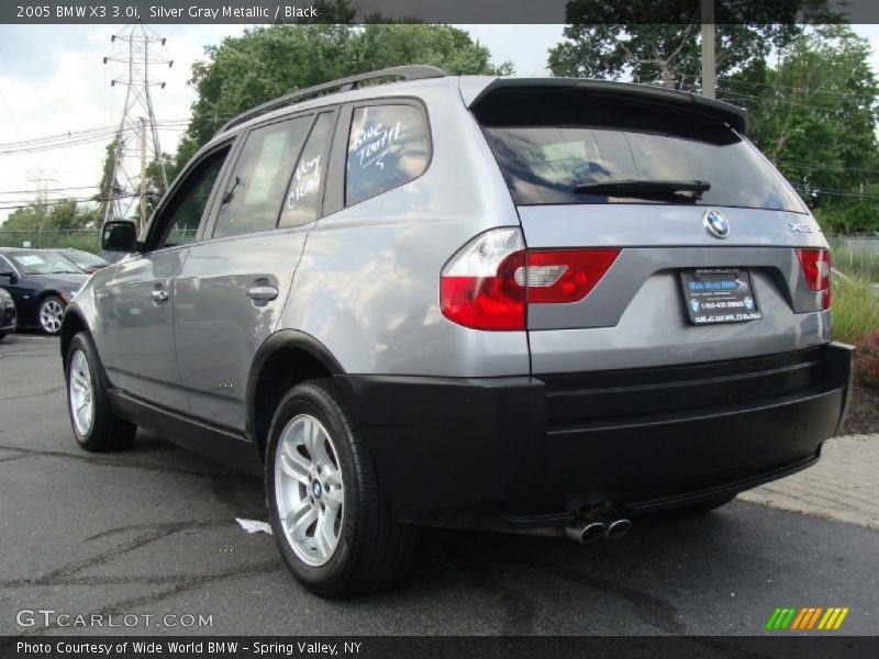 Silver Gray Metallic / Black 2005 BMW X3 3.0i