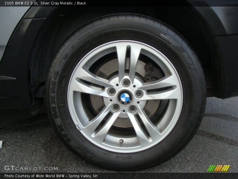 Silver Gray Metallic / Black 2005 BMW X3 3.0i
