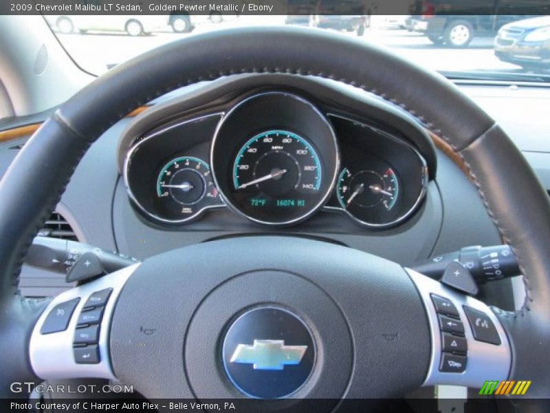 Golden Pewter Metallic / Ebony 2009 Chevrolet Malibu LT Sedan