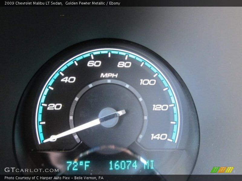 Golden Pewter Metallic / Ebony 2009 Chevrolet Malibu LT Sedan