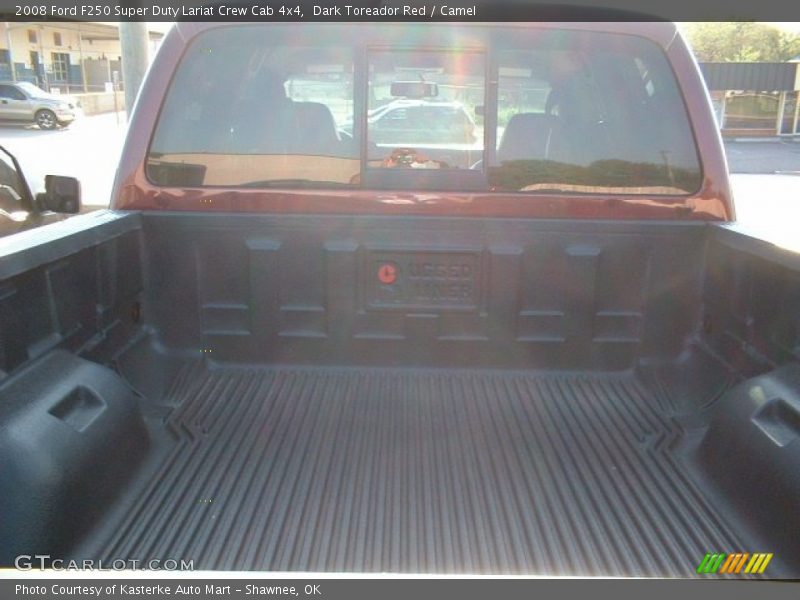 Dark Toreador Red / Camel 2008 Ford F250 Super Duty Lariat Crew Cab 4x4