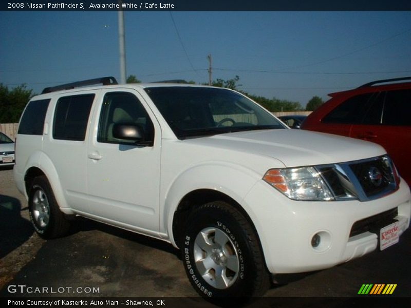 Avalanche White / Cafe Latte 2008 Nissan Pathfinder S