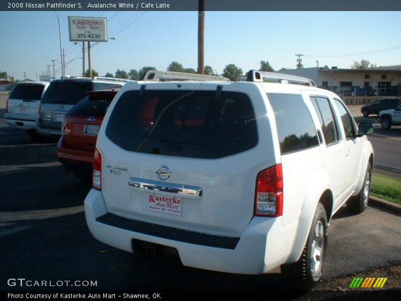 Avalanche White / Cafe Latte 2008 Nissan Pathfinder S