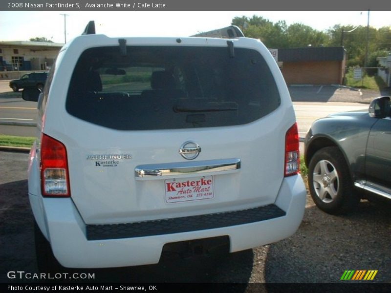 Avalanche White / Cafe Latte 2008 Nissan Pathfinder S