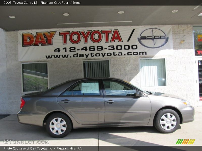 Phantom Gray Pearl / Stone 2003 Toyota Camry LE
